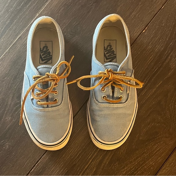 VANS Porcelain & True White Brushed Twill Sneakers X Size : 5.5//M - 7//W - Picture 2 of 9